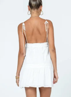 Princess Polly Dionne Mini Dress White Clearance