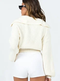 Princess Polly Dissa Sweater  Cream Store