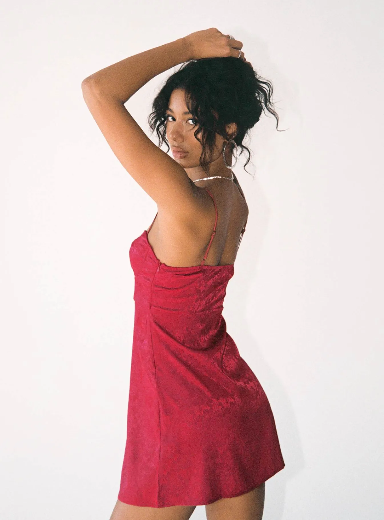 Princess Polly Diva Mini Dress Deep Red Flash Sale
