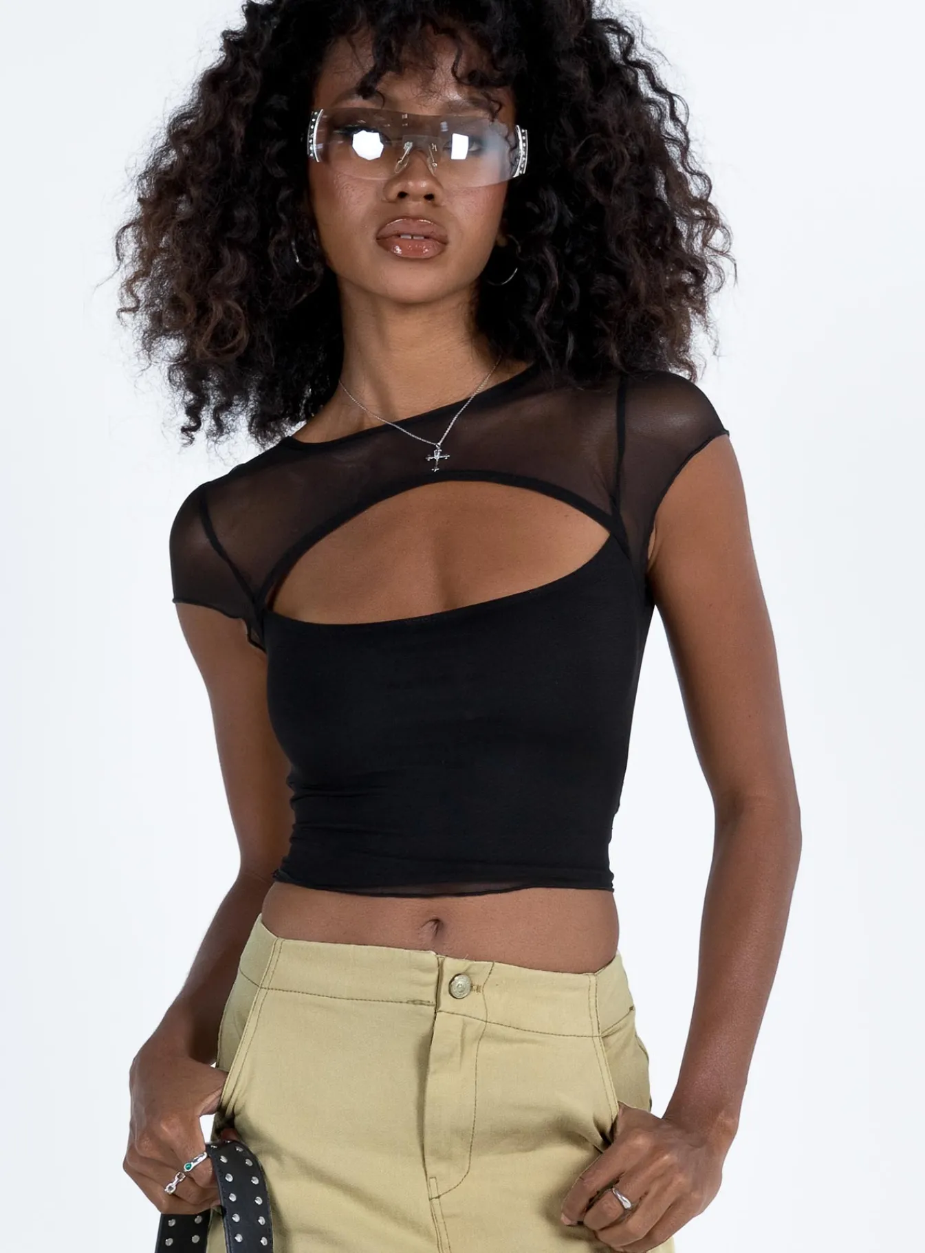 Princess Polly Dobelle Top Black Online