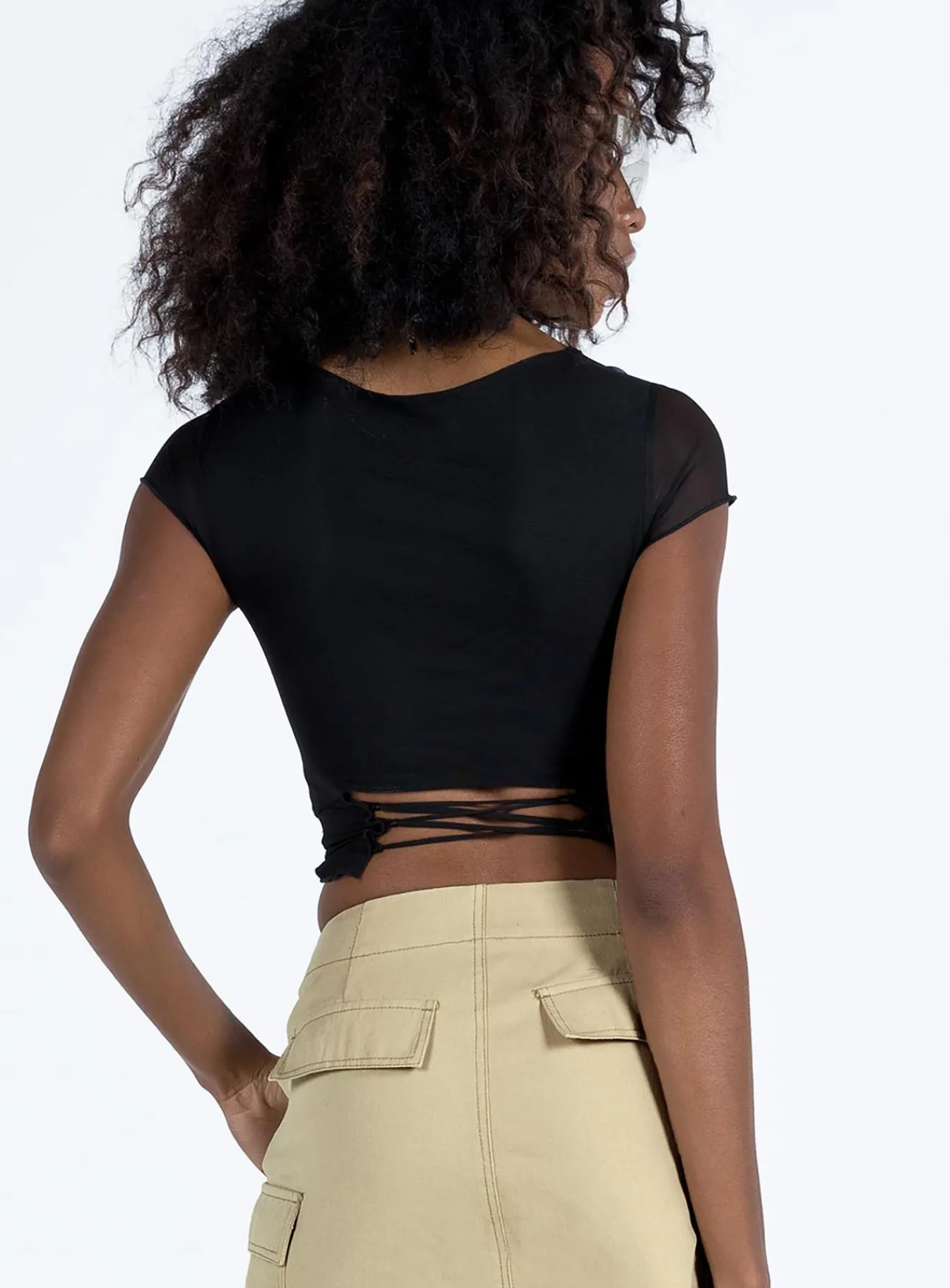 Princess Polly Dobelle Top Black Online