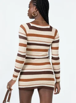Princess Polly Domini Mini Dressmulti Brown Best