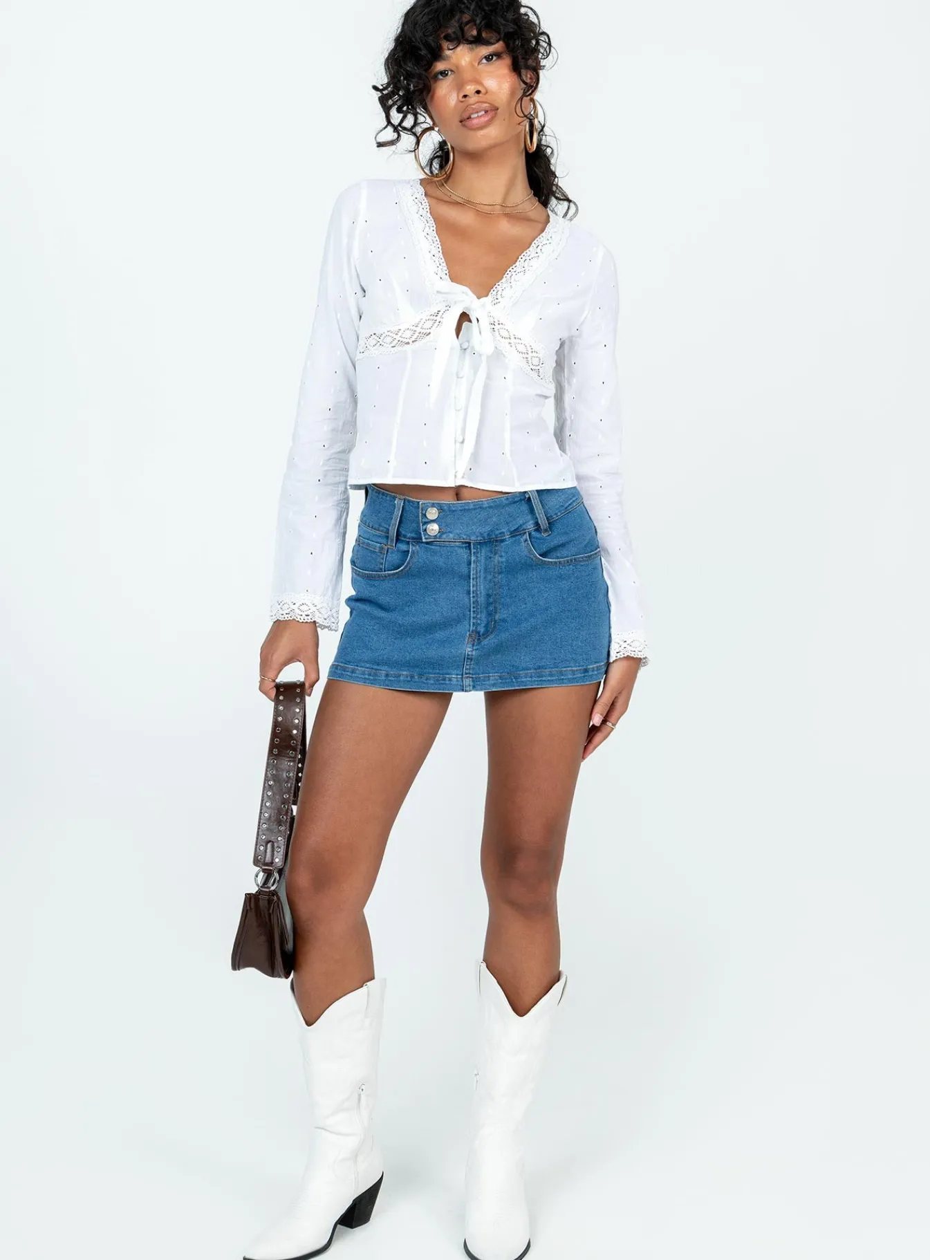 Princess Polly Dominico Shirt Ivory Store