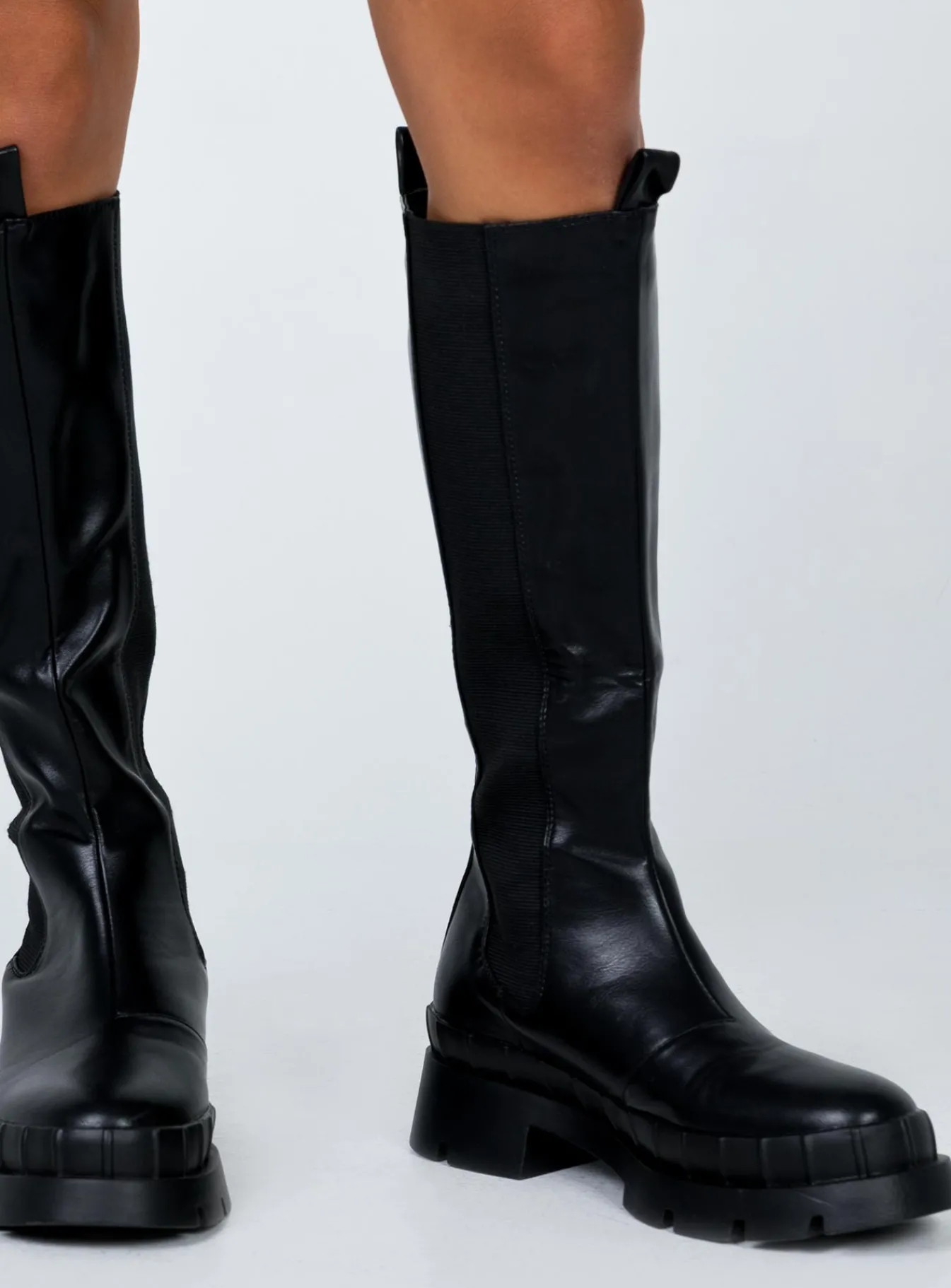 Princess Polly Douglas Boots Black Cheap