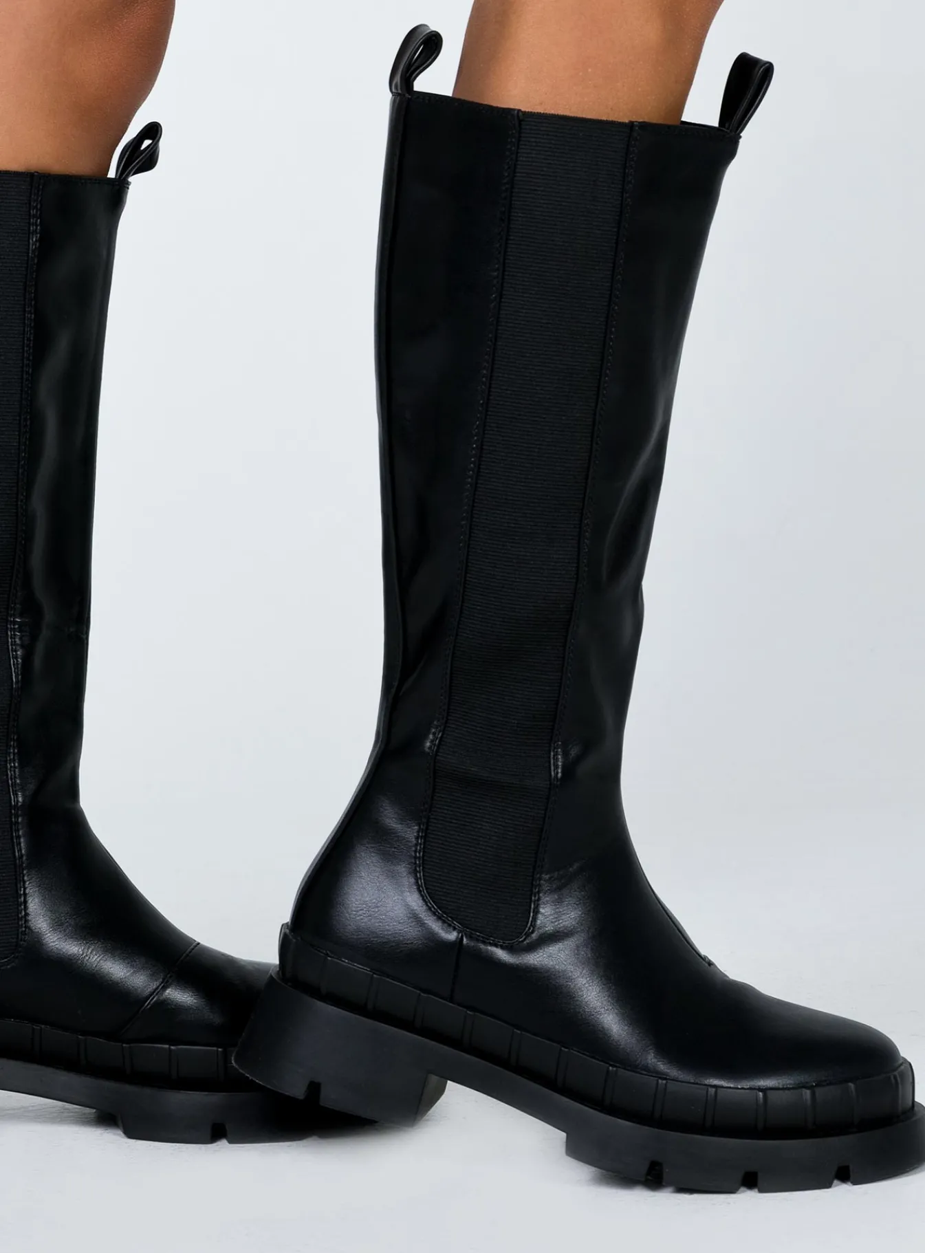 Princess Polly Douglas Boots Black Cheap