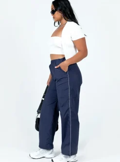 Princess Polly Downtown Parachute Pants Navy Fashion