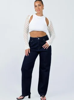 Princess Polly Drago Slouch Jeans  Indigo Cheap