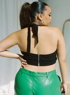 Princess Polly Dreaming Topcurve   Black Flash Sale