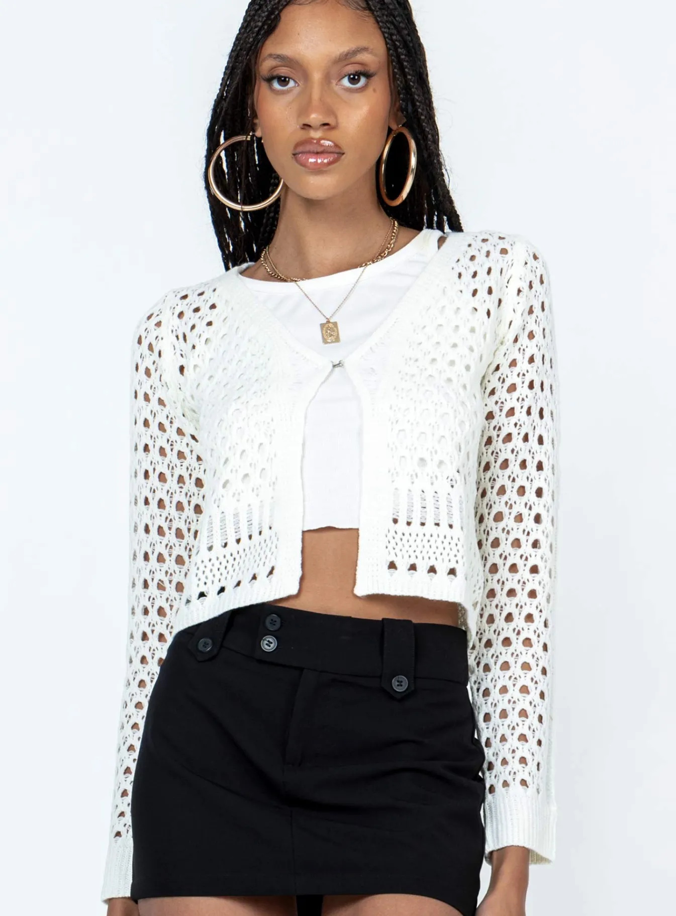 Princess Polly Dreya Cardigan White Cheap