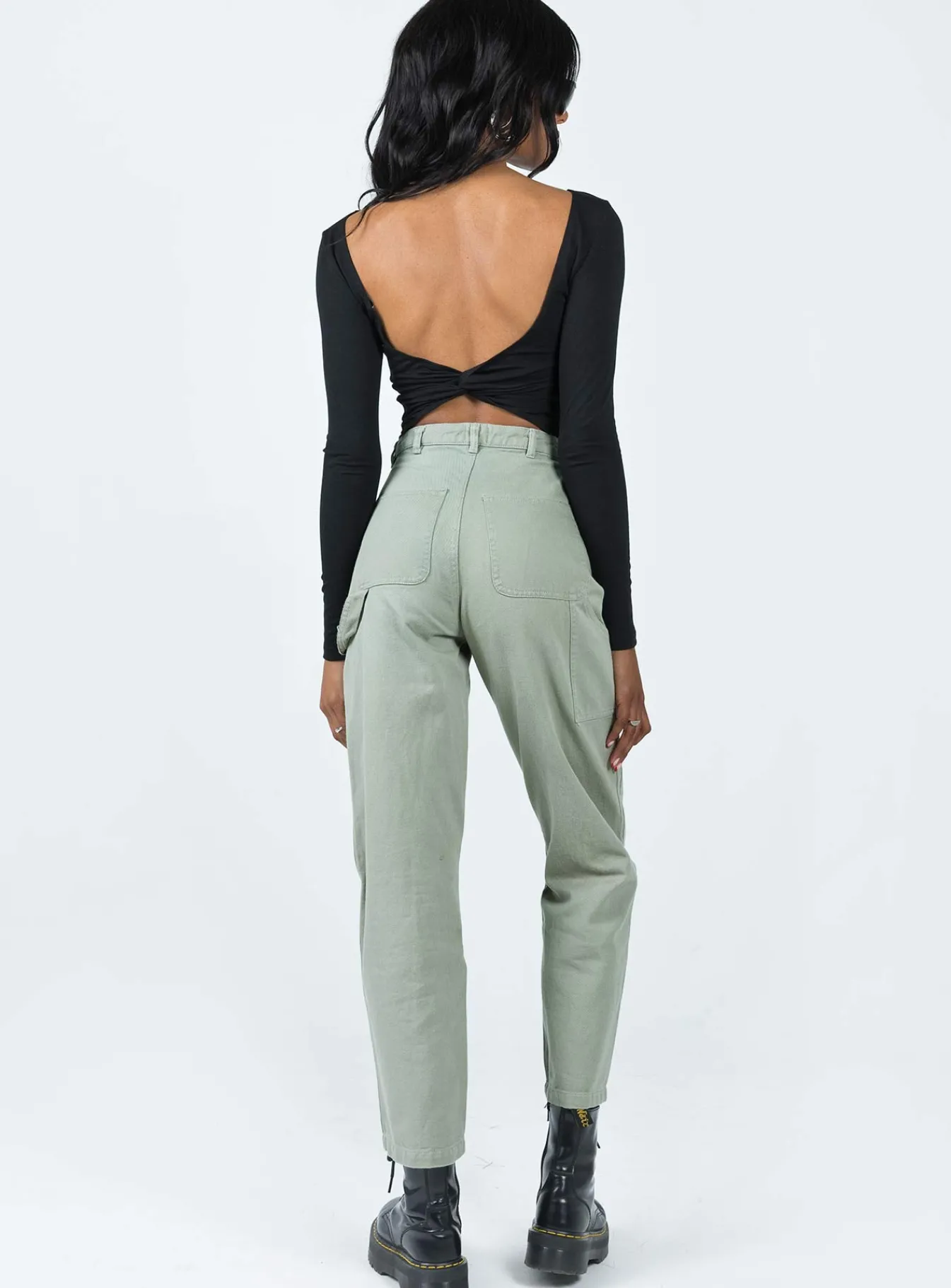 Princess Polly Dropouts Cargo Pants Green Fashion