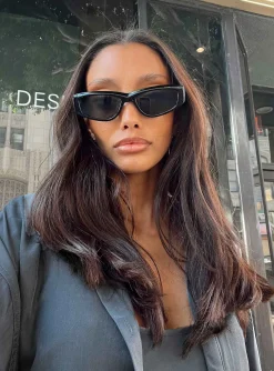 Princess Polly Durand Sunglasses Black Cheap