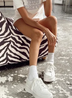 Princess Polly Dylan Sneaker  White Sale