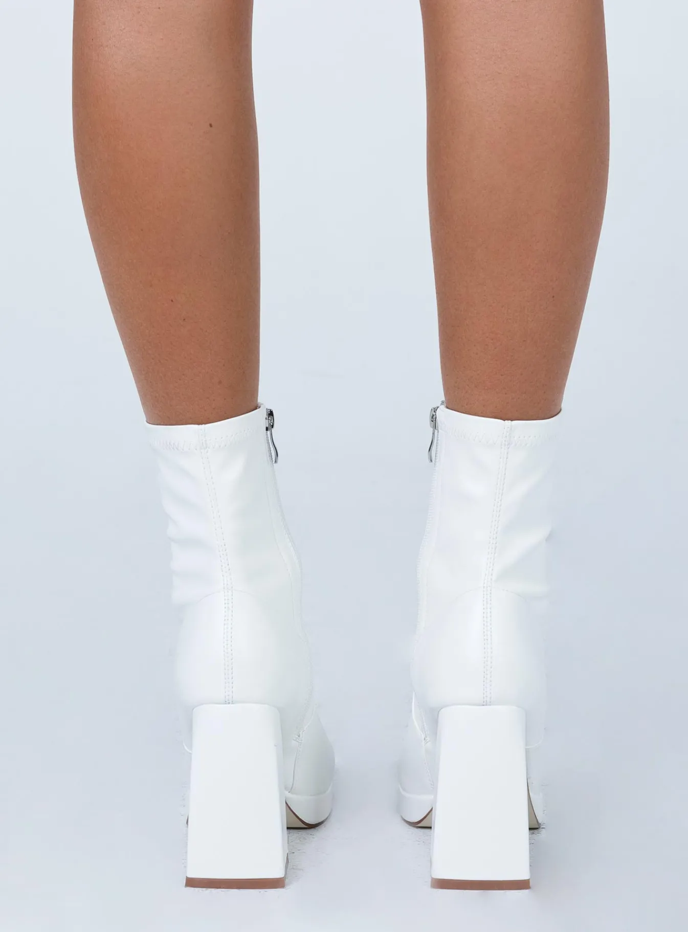 Princess Polly Eastern Boots White Flash Sale