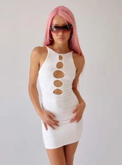 Princess Polly Easy To Love Mini Dress  White Best