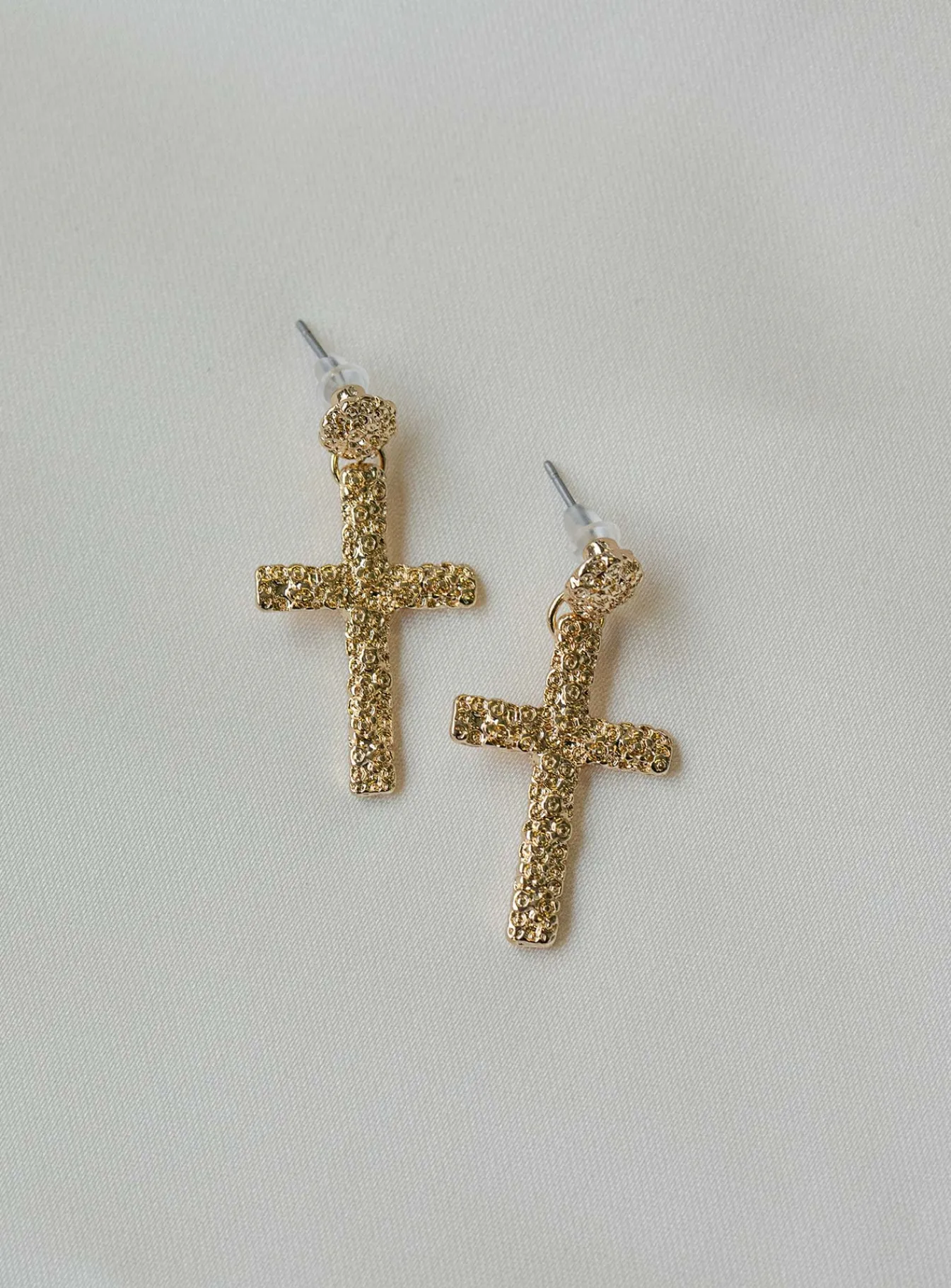 Princess Polly Edwards Cross Earrings Gold Discount