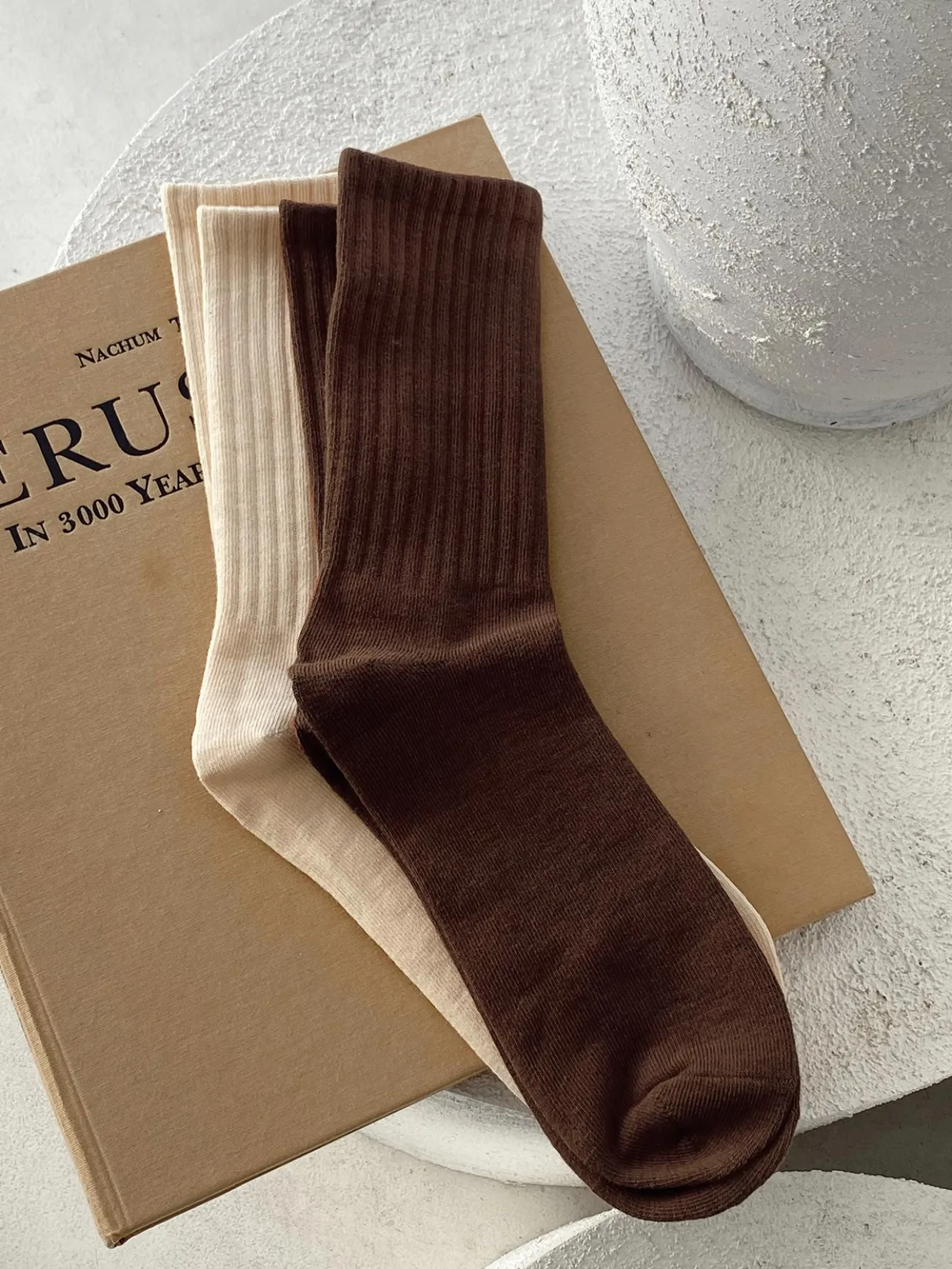 Princess Polly Effortlessly Chic Sock Pack Beige / Brown Discount