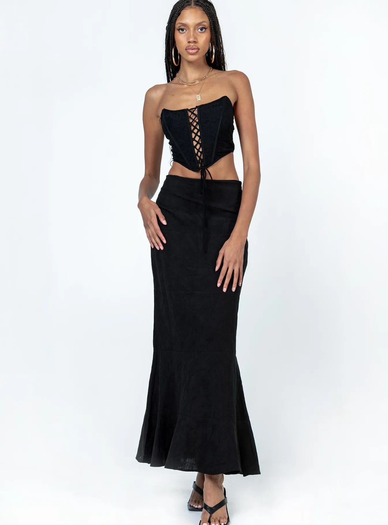Princess Polly Eilian Corset Black Flash Sale