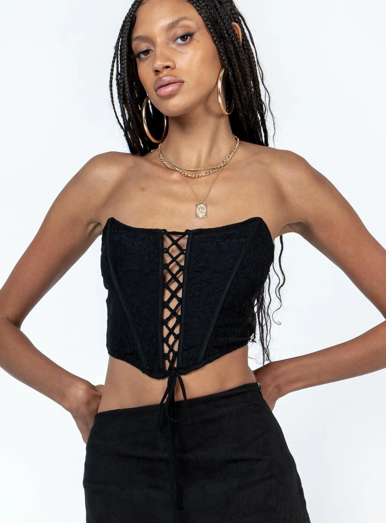 Princess Polly Eilian Corset Black Flash Sale