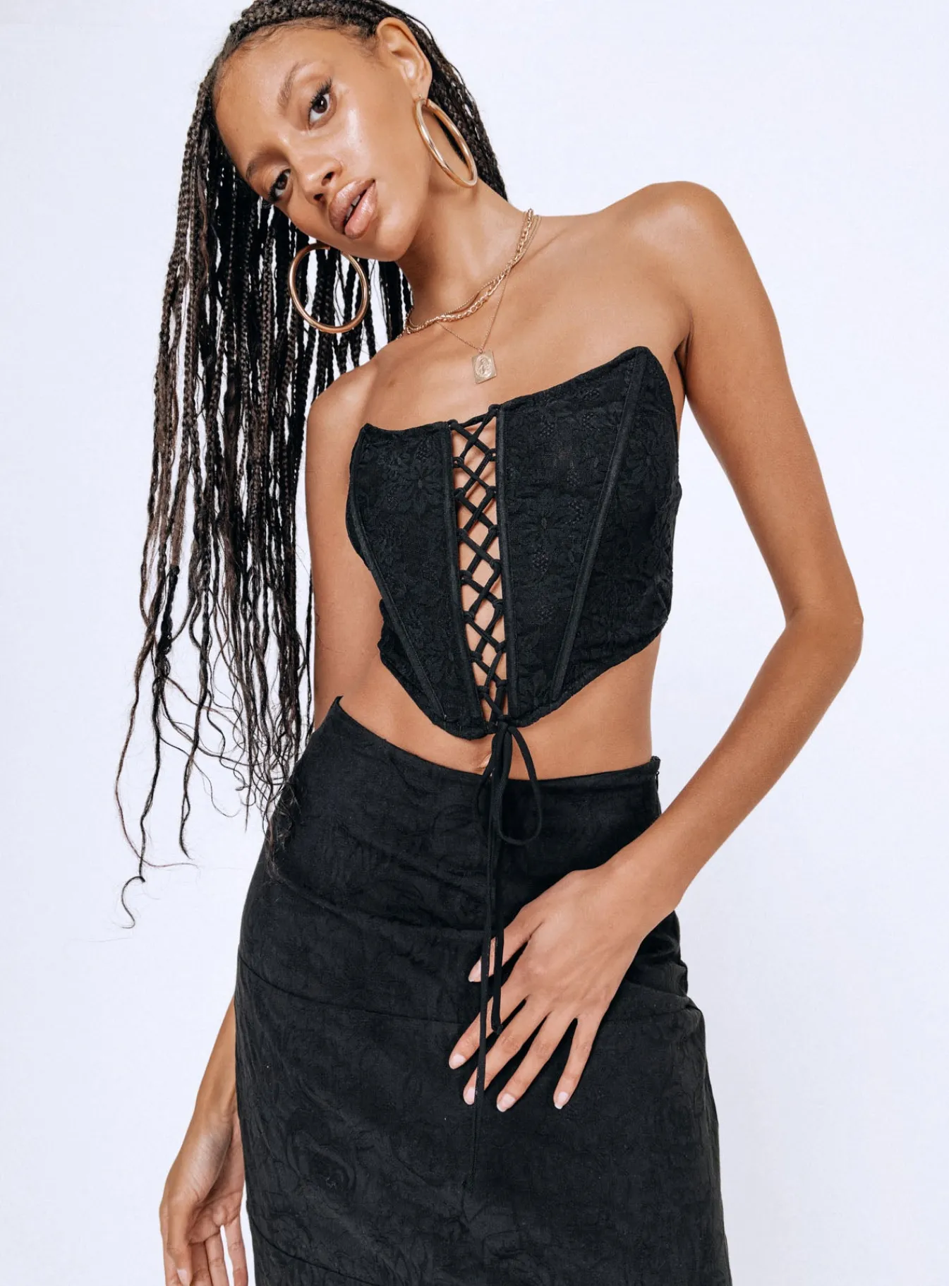 Princess Polly Eilian Corset Black Flash Sale