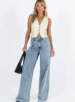 Princess Polly Eivissa Baggy Jeans Faded Denim Outlet