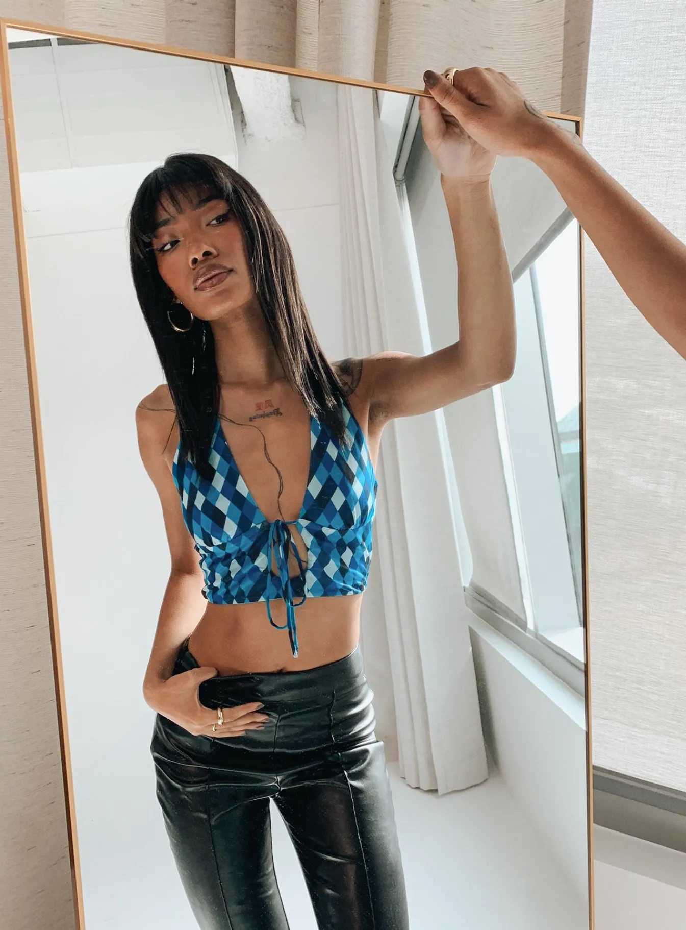 Princess Polly Elaine Top Blue Fashion