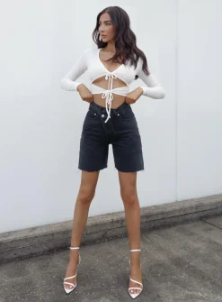 Princess Polly Eliana Shorts Black Cheap