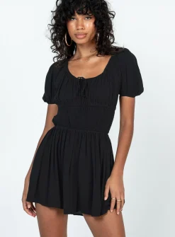Princess Polly Elijah Romper  Black Shop