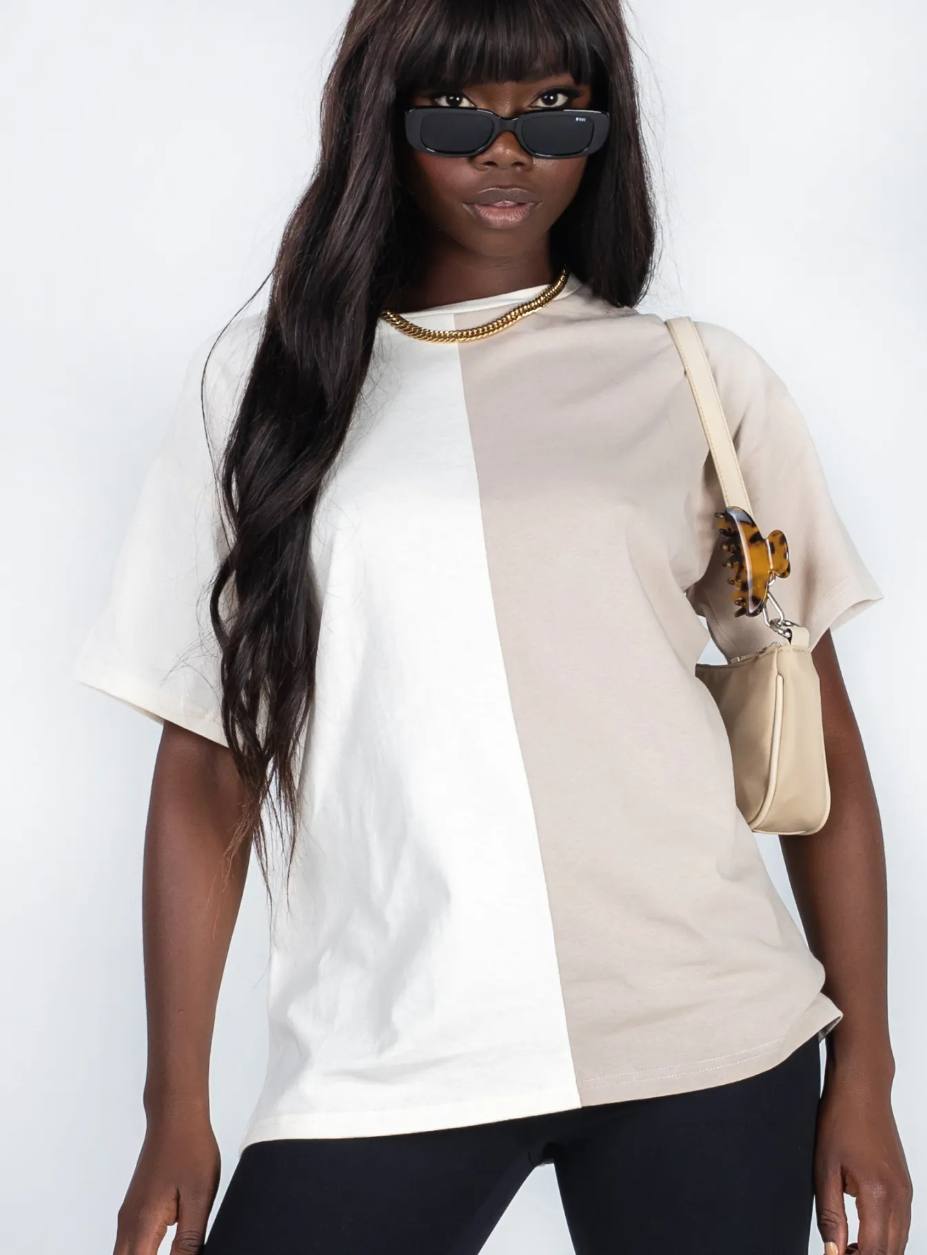 Princess Polly Elisia Tee Off White / Beige Beige / Off White Fashion