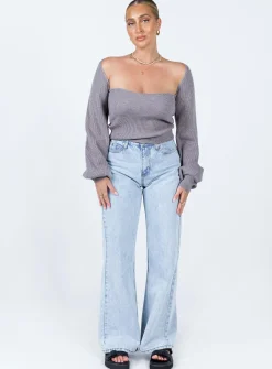 Princess Polly Eliza Sweater Grey Fashion