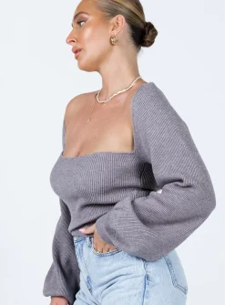 Princess Polly Eliza Sweater Grey Fashion
