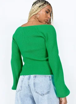 Princess Polly Eliza Sweater Green Cheap