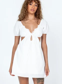 Princess Polly Elizer Mini Dress White Flash Sale