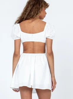Princess Polly Elizer Mini Dress White Flash Sale