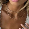 Princess Polly Elkie Dainty Necklace Set  Gold Clearance