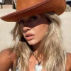 Princess Polly Ella-Rae Cowboy Hat  Brown Cheap
