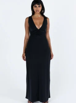 Princess Polly Ellia Maxi Dress Black Cheap