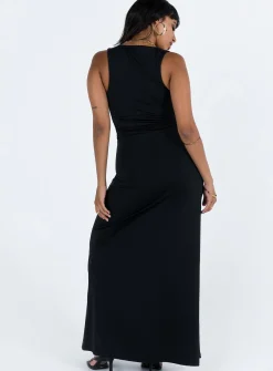 Princess Polly Ellia Maxi Dress Black Cheap