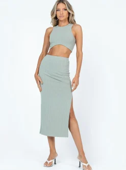 Princess Polly Ellie Set Green Online