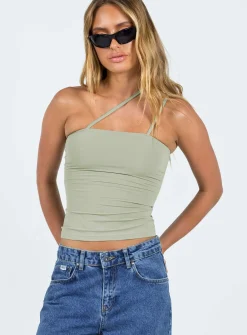 Princess Polly Ellioh Top Green Cheap