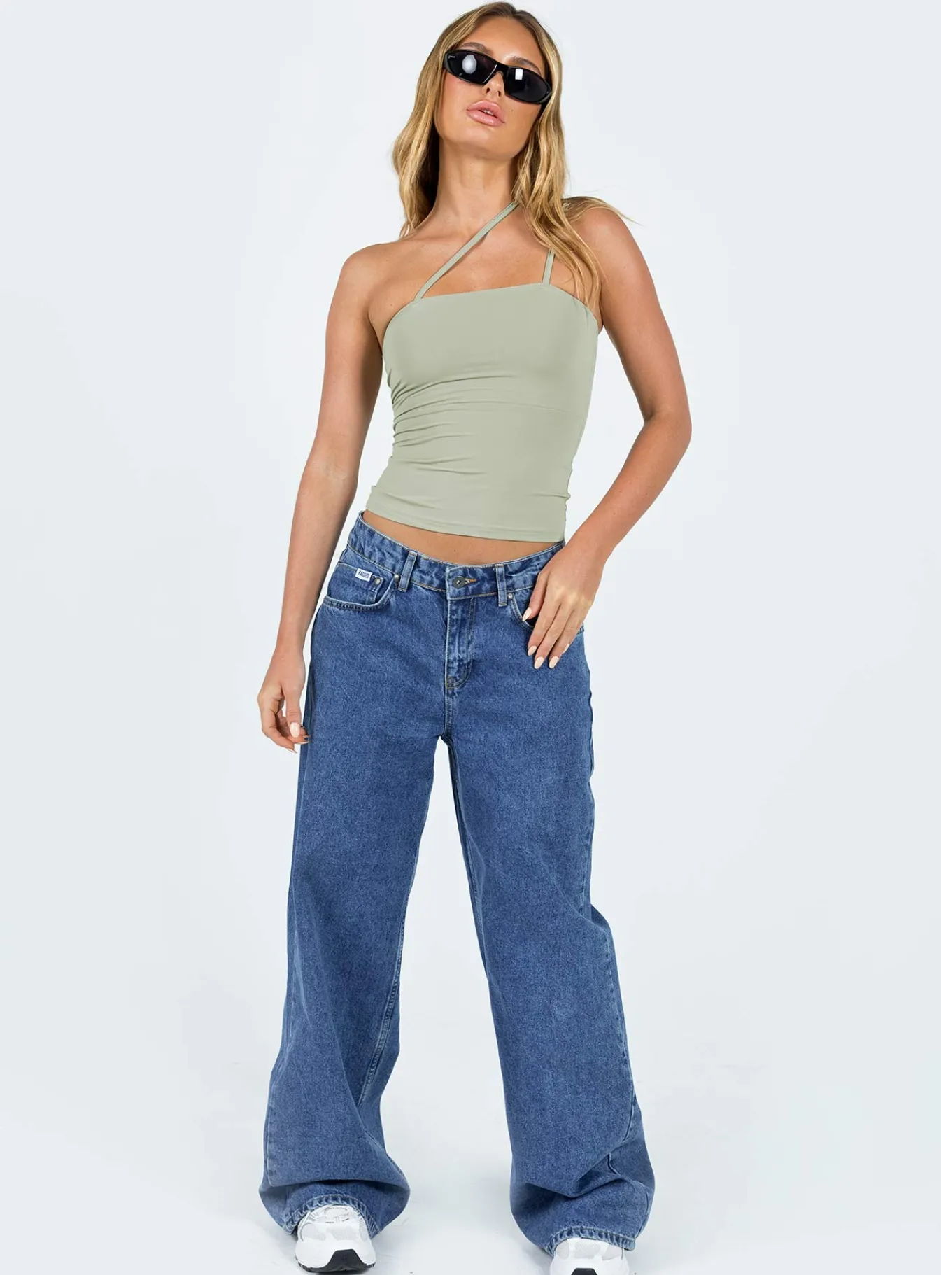 Princess Polly Ellioh Top Green Cheap