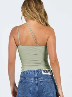 Princess Polly Ellioh Top Green Cheap