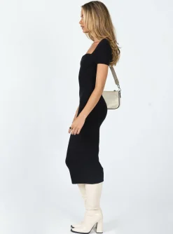 Princess Polly Ellisen Midi Dress  Black Best Sale