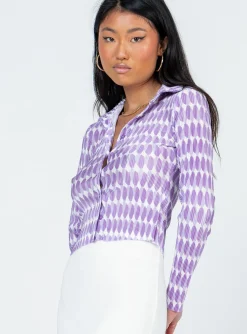 Princess Polly Elody Long Sleeve Topmulti Purple Best