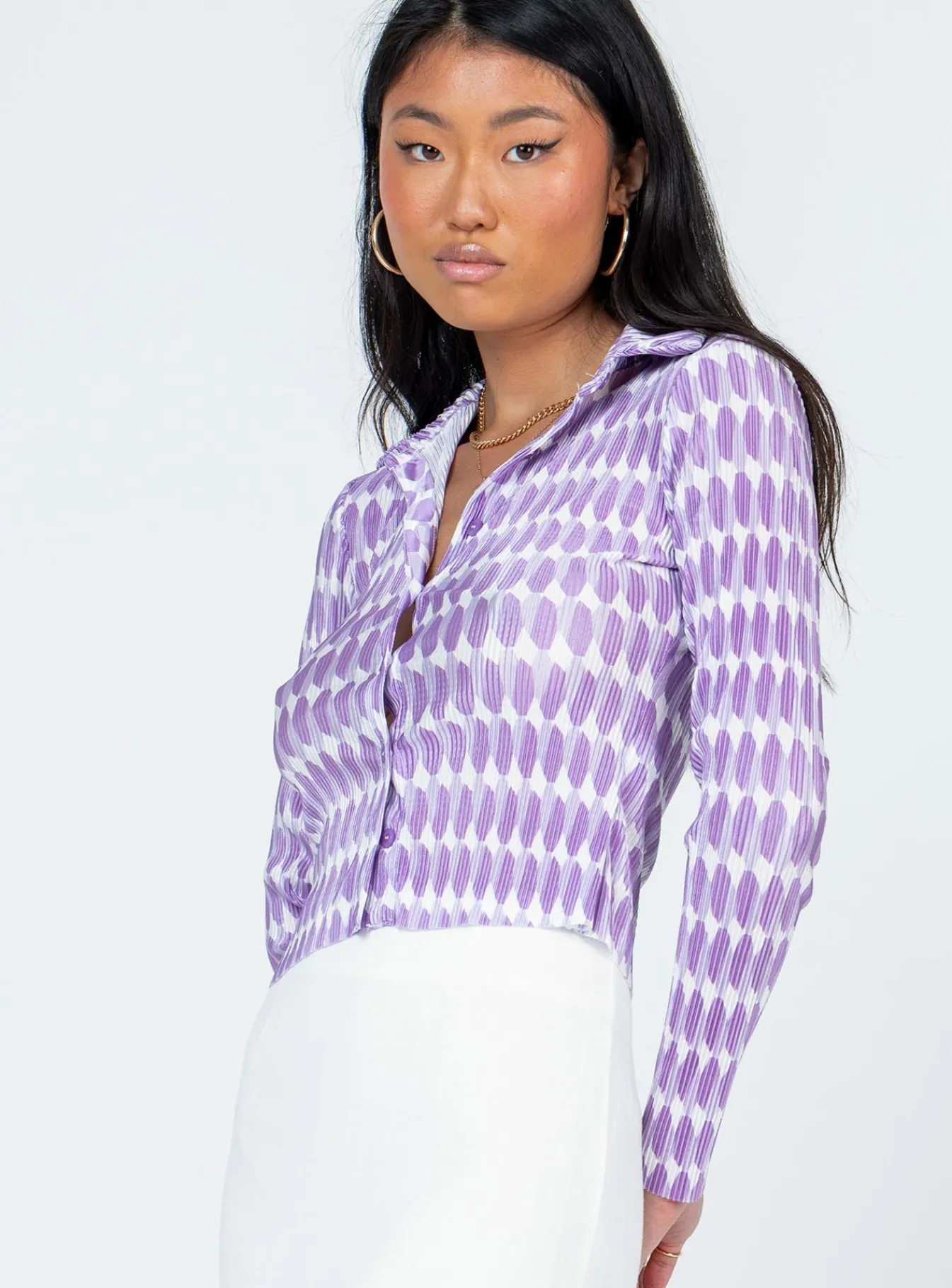 Princess Polly Elody Long Sleeve Topmulti Purple Best