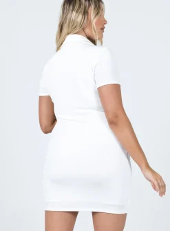 Princess Polly Elody Short Sleeve Mini Dress White Best