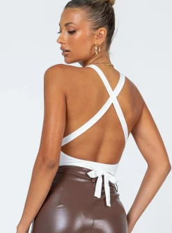 Princess Polly Elon Bodysuit White Hot