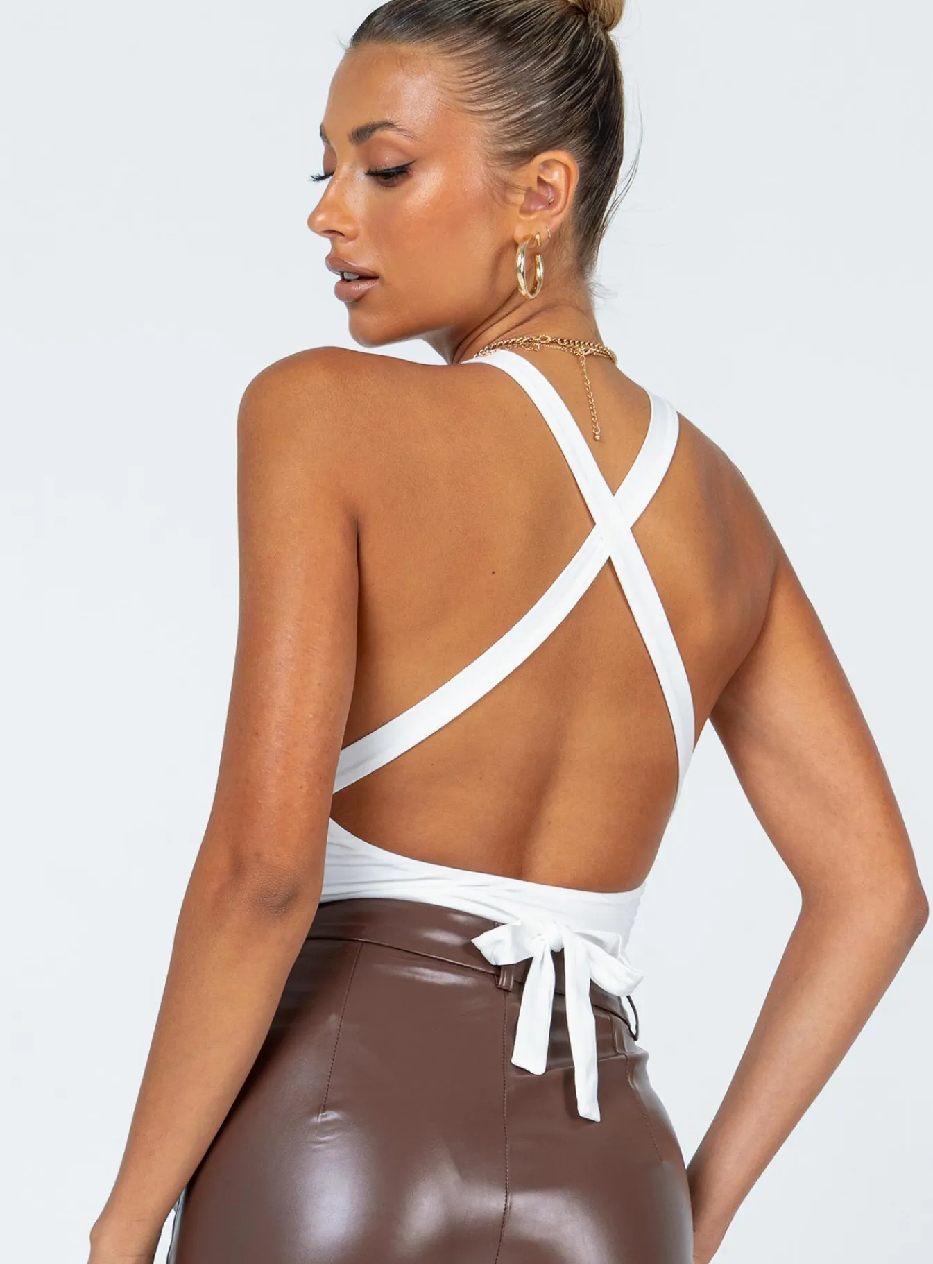 Princess Polly Elon Bodysuit White Hot