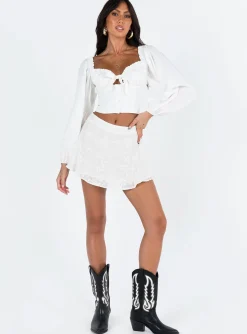 Princess Polly Elouise Long Sleeve Top White Cheap
