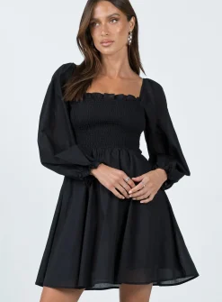 Princess Polly Elowen Mini Dress  Black Sale