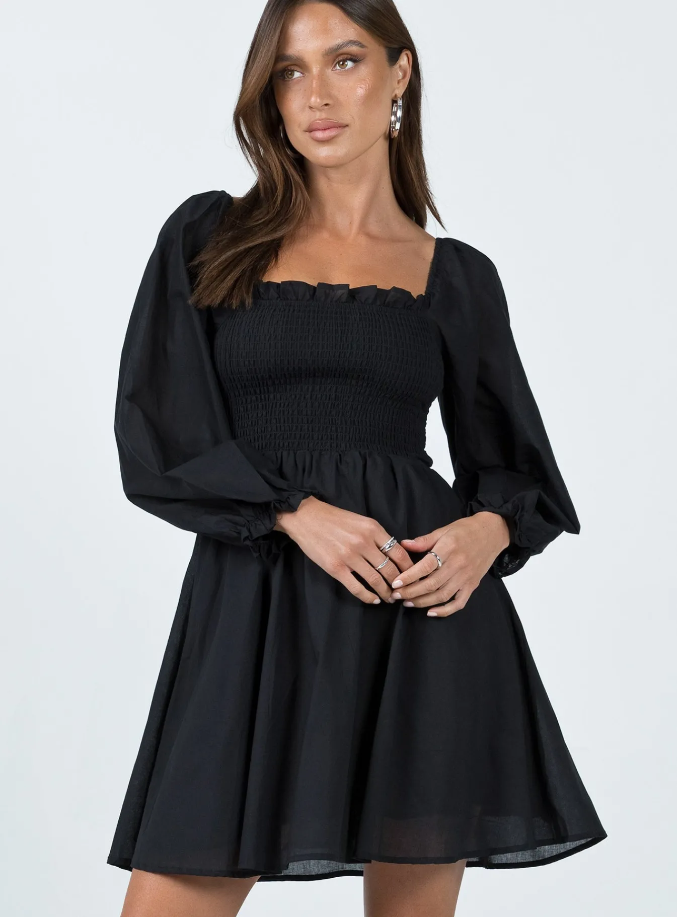 Princess Polly Elowen Mini Dress Black Sale